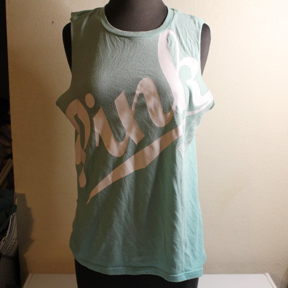 PINK  tank top teal hombre